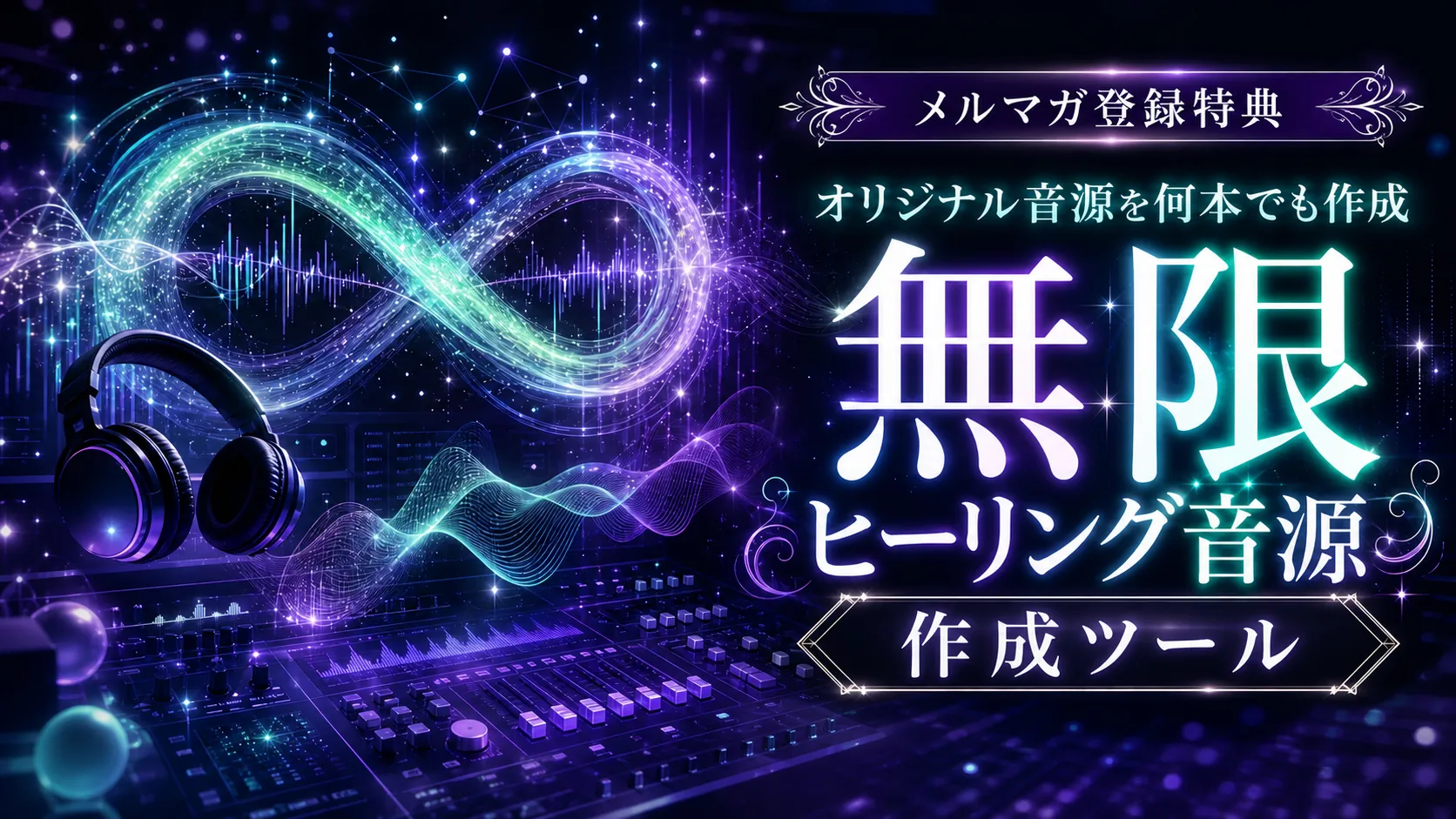 無限ヒーリング音源作成ツールのメルマガ登録特典サムネイル