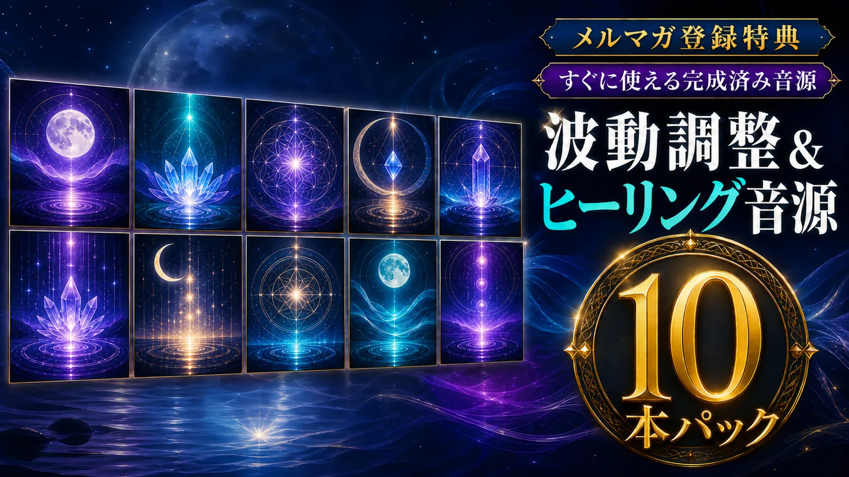 波動調整＆ヒーリング音源10本パックのメルマガ登録特典サムネイル